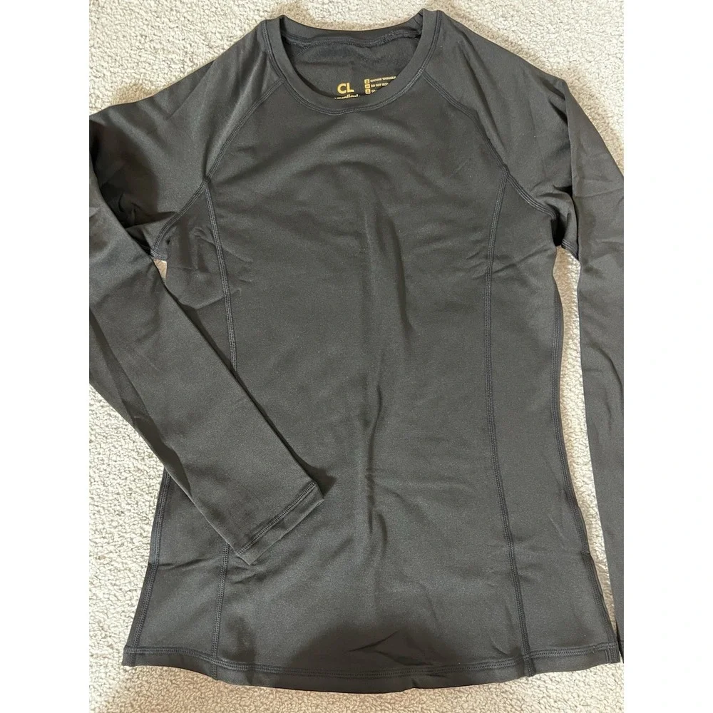 CL Convallaria 2-Pack Black Thermal Fleece Lined Top Shirt Sz XS NWT Underwear F - Picture 2 of 13